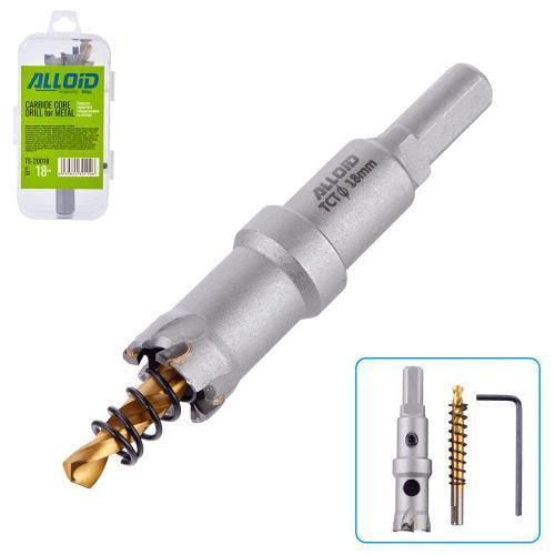 Сверло Alloid корончатое твердосплавное по металлу 18 мм - фото 3 Сверло Alloid корончатое твердосплавное по металлу 18 мм - фото 3