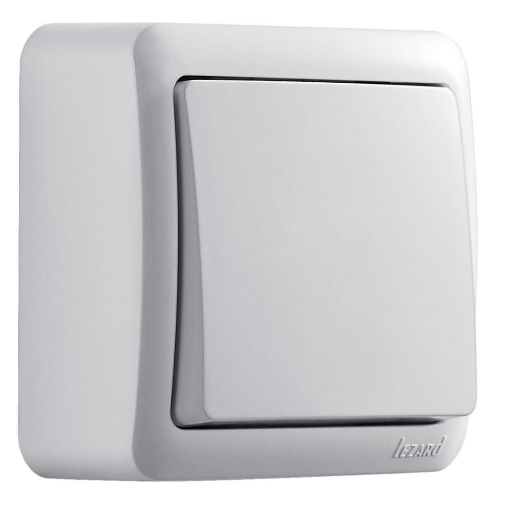 Выключатель Lezard Viola 1-клавишный Белый (7510200100)