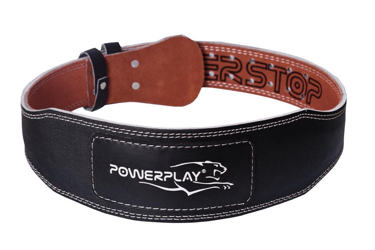 Пояс для важкої атлетики PowerPlay 5085 XL Чорно-коричневий (58-68-PP_5085_XL_Black/Brown) - фото 1