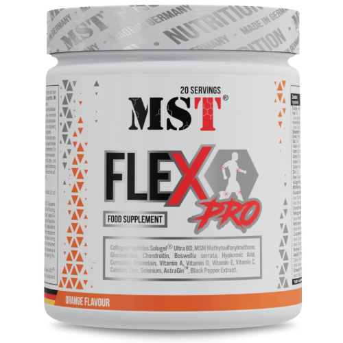 Для суставов и связок хондропротектор MST Flex Pro Апельсин 300 г