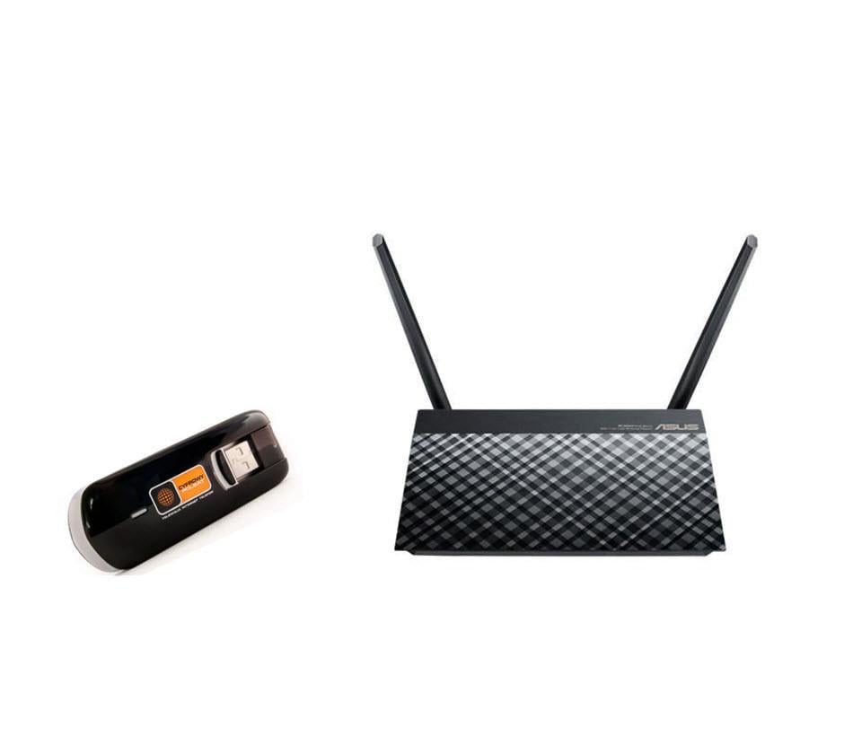 Комплект для 4G интернета с роутером Asus 2.4+5 Ггц