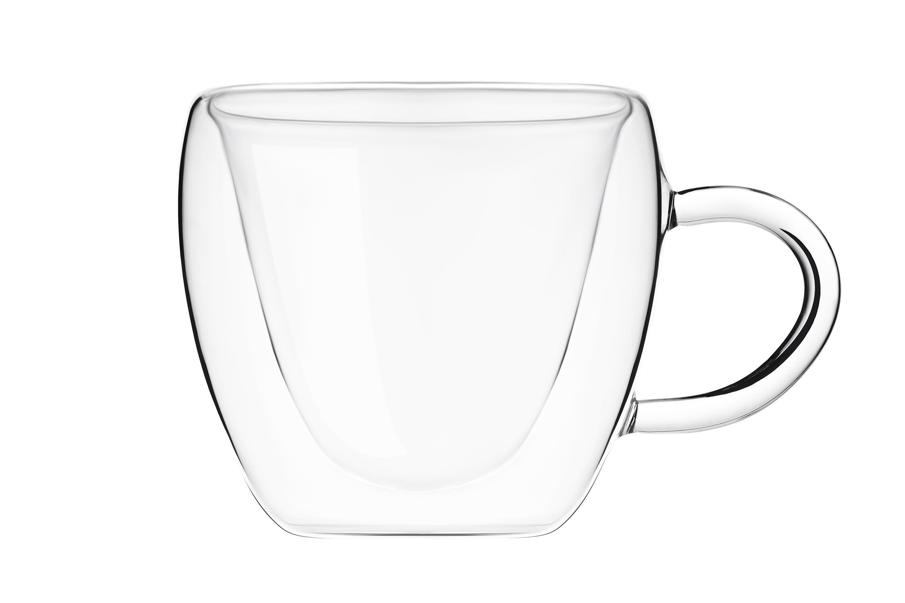 Набір чашок Ardesto з ручками та подвійними стінками 300 мл 2 шт. (ERC-AR2630GHL)