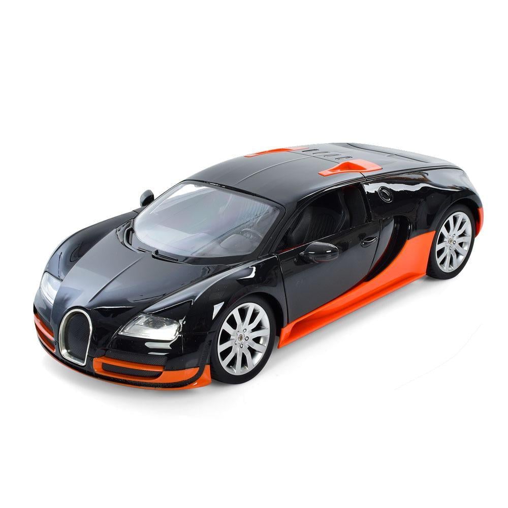 Машина на радиоуправлении Bugatti Veyron инерционная масштаб 1:12 33см Черная (M 4915) Машина на радиоуправлении Bugatti Veyron инерционная масштаб 1:12 33см Черная (M 4915)