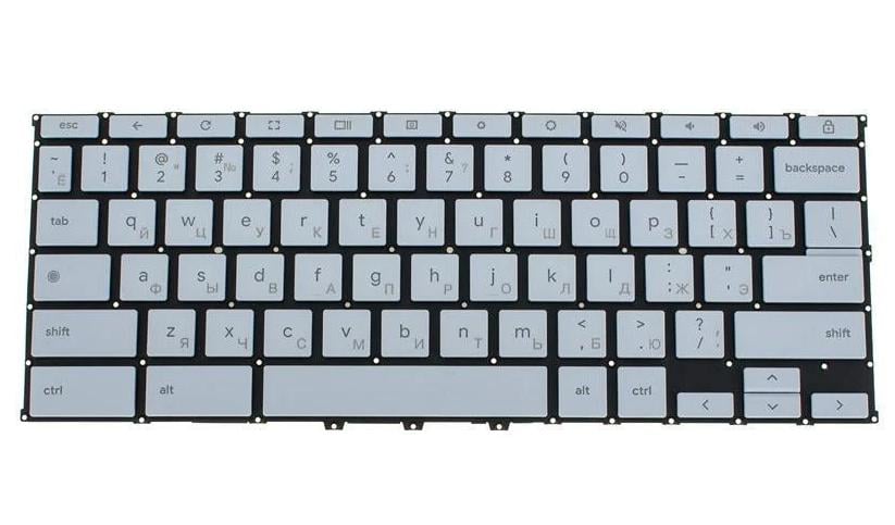 Клавиатура для ноутбука Asus CX5400 rus без фрейма/подсветки клавиш White (169887)