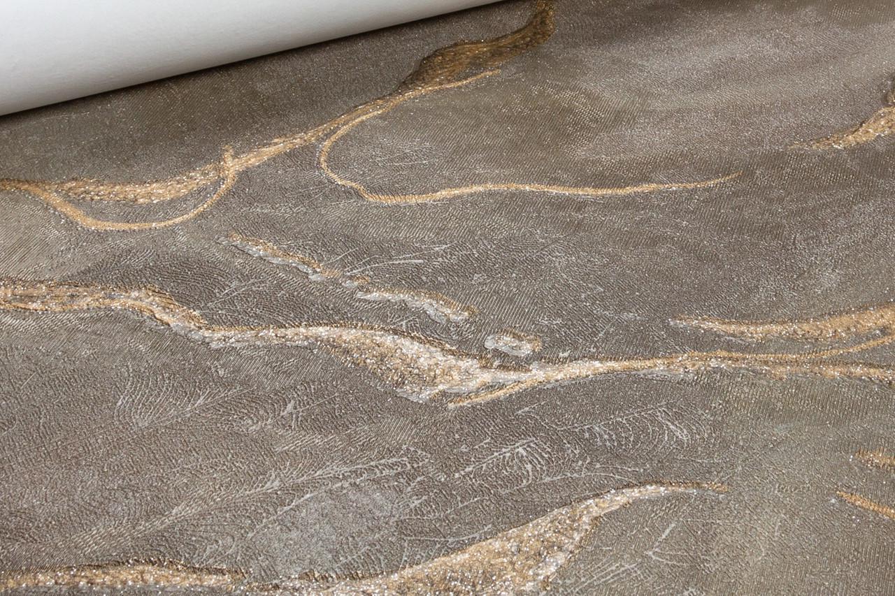 Обои флизелиновые DU&KA Long River 30200-7 винил горячего тиснения 1,06х10,05 м Коричневый