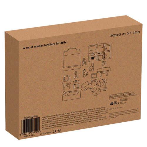 Набір дерев’яних меблів для ляльок 22 шт. - фото 11 Набір дерев’яних меблів для ляльок 22 шт. - фото 11