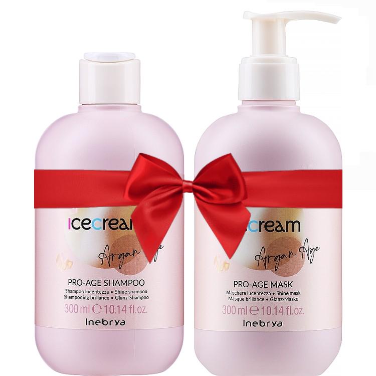 Набор с аргановым маслом для окрашенных волос Inebrya Ice Cream Pro Age Kit (1349463891)