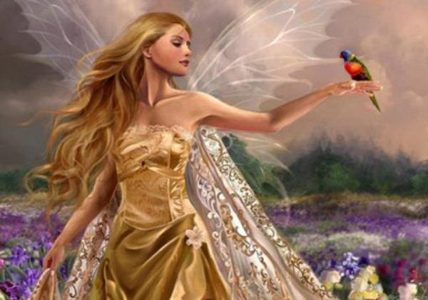 Картина по номерам Josef Otten Люди Девушка-ангел 40х50 см в термопакете (5853Y_O-mt)