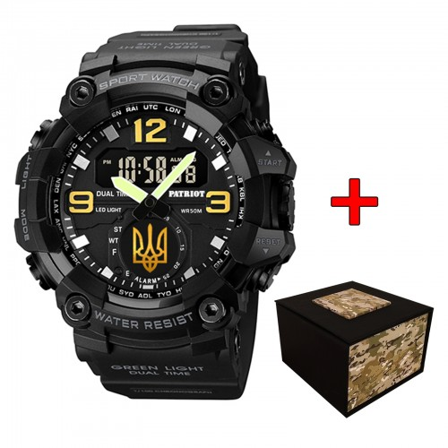 Наручний годинник Patriot 003BKUAGD Тризуб Чорний/Золотий (2101028602) - фото 5 Наручний годинник Patriot 003BKUAGD Тризуб Чорний/Золотий (2101028602) - фото 5