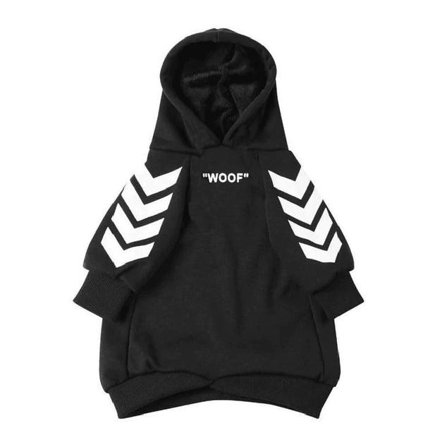 Худые для собаки Resteq с капюшоном XXL Черный (VA-Hoody Woof) - фото 4