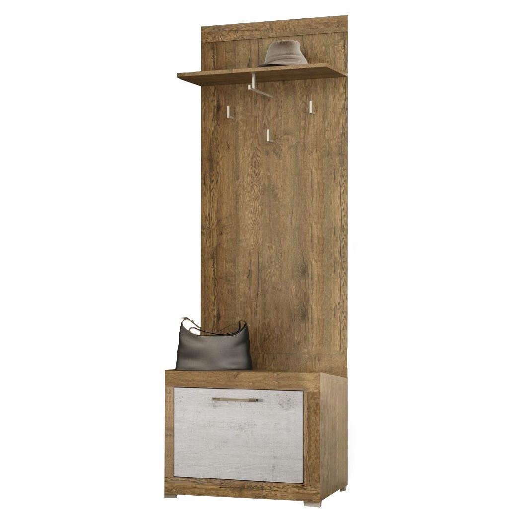 Вішалка з тумбой підлогова Мебель-Сервіс 680 Парма Дуб апріл/Бетон індастрі (26911070) Вішалка з тумбой підлогова Мебель-Сервіс 680 Парма Дуб апріл/Бетон індастрі (26911070)