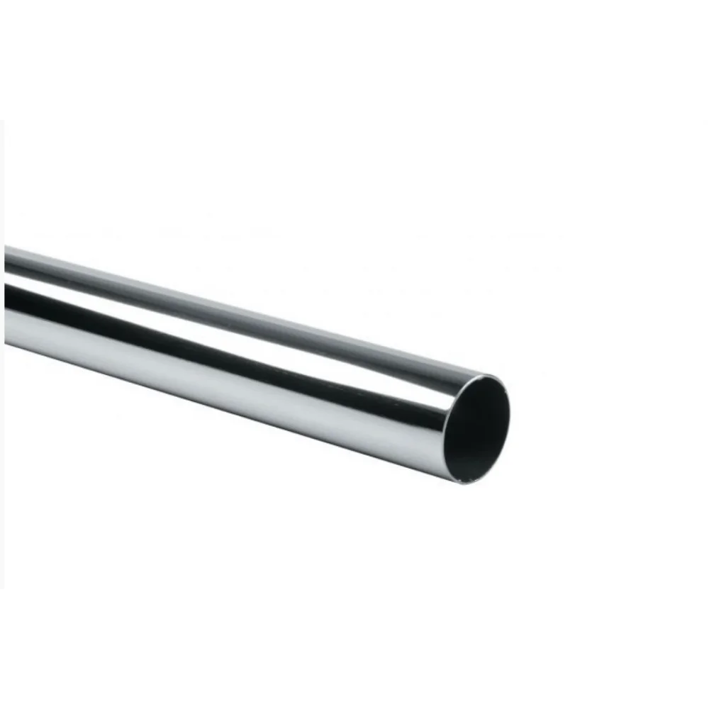 Меблева труба рейлінгова ДС Фурнітура меблева 2000 мм d 25 мм Хром (AF0980)