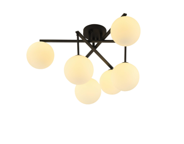 Люстра декоративная Valeso BX84017-6 BK на 6 плафонов (24707493)