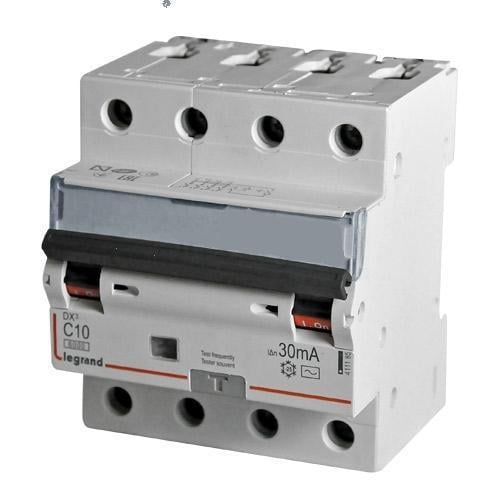 Дифавтомат Legrand 25A 30mA 6kA 4 полюса тип C тип AC 411188 DX3 (03145)
