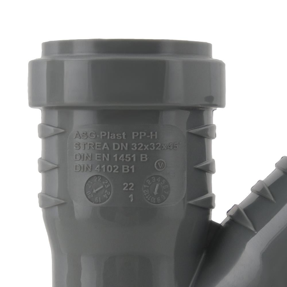 Трійник ASG HTR ф32х32x45 мм - фото 3 Трійник ASG HTR ф32х32x45 мм - фото 3