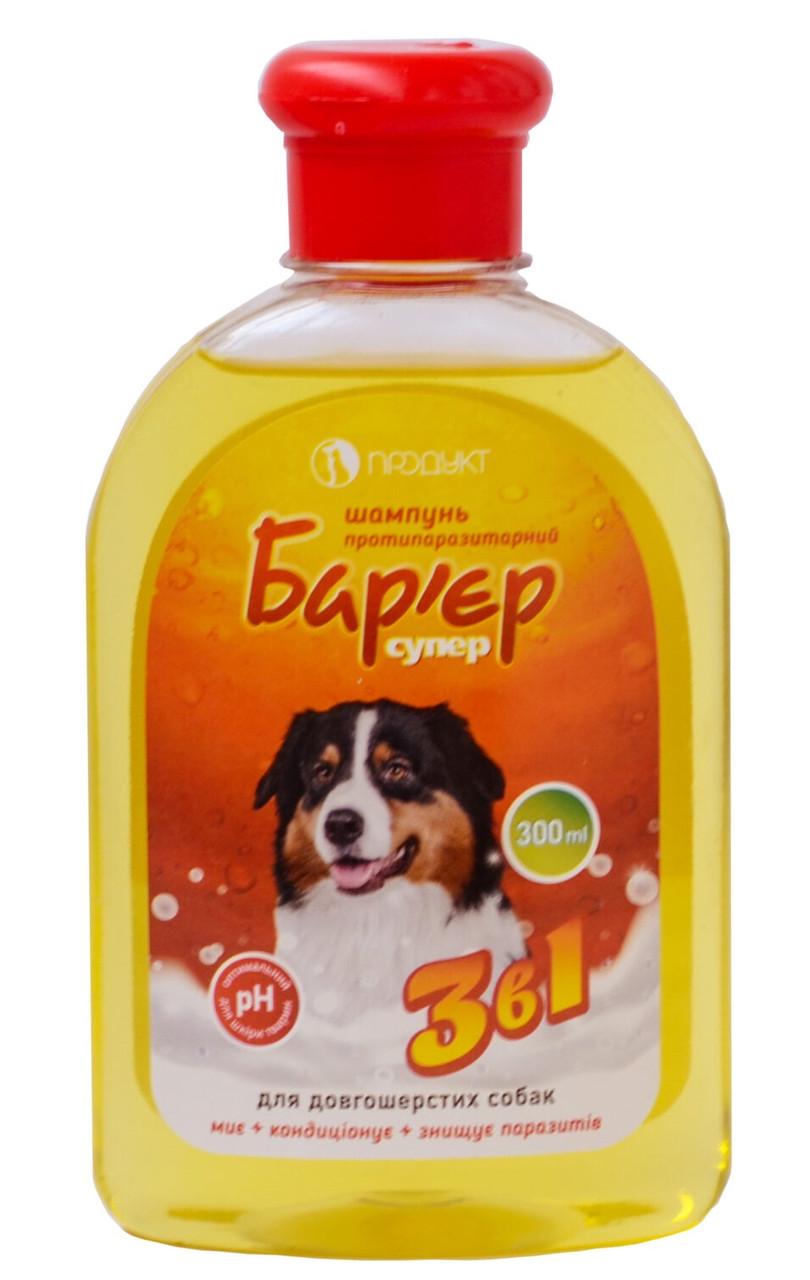 Шампунь от блох и клещей Продукт Барьер Супер для длинношерстных пород собак 300 мл (1773975160)