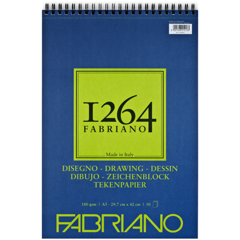 Альбом на спіралі Fabriano 1264 А3 180 г/м2 50 л (Az-270958)