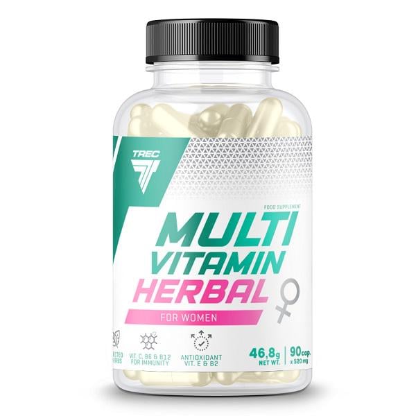 Витаминно-минеральный комплекс для спорта Trec Nutrition Multivitamin Herbal For Women 90 Caps