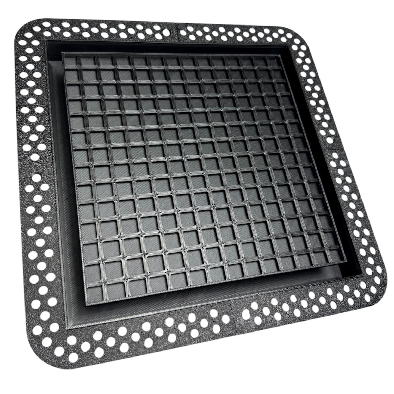 Вентилятор прихованого монтажу під гіпсокартонову стелю Shadow line з датчиком вологості і клапаном 250х250 мм (250VBCHydroZZ)