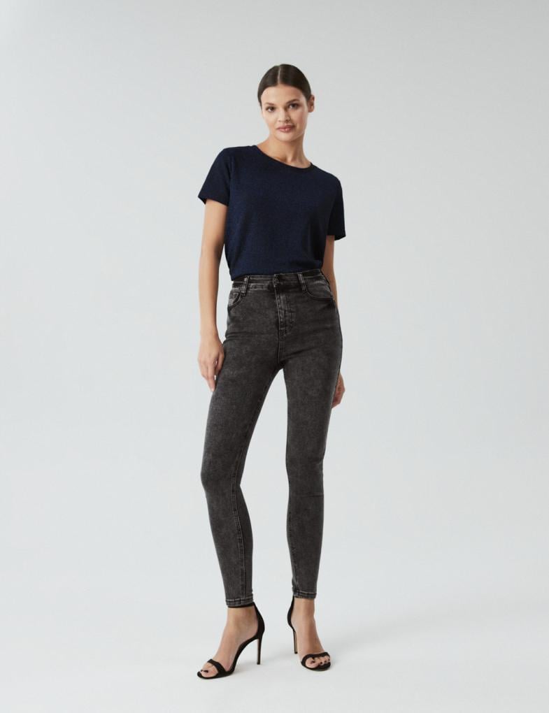 Джинси жіночі Diverse BALDENI р. 40 Графіт (5902598796646)