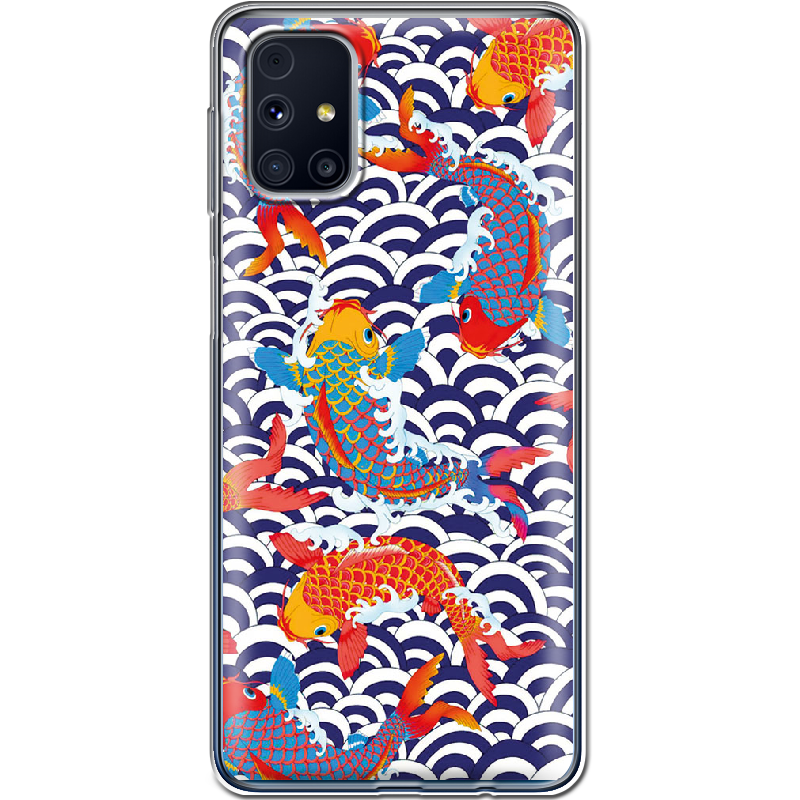 Чехол Boxface Samsung M317 Galaxy M31s Koi Fish Прозрачный силикон (40942-up2477-40942)