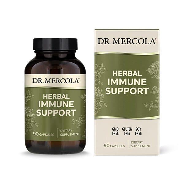 Натуральная добавка Dr. Mercola Herbal Immune Support 90 капс. (9541)