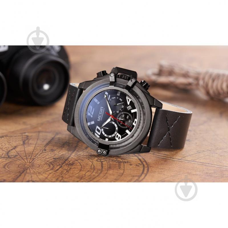 Часы Megir Black MG2052 (ML2052G-BK-1) - фото 4