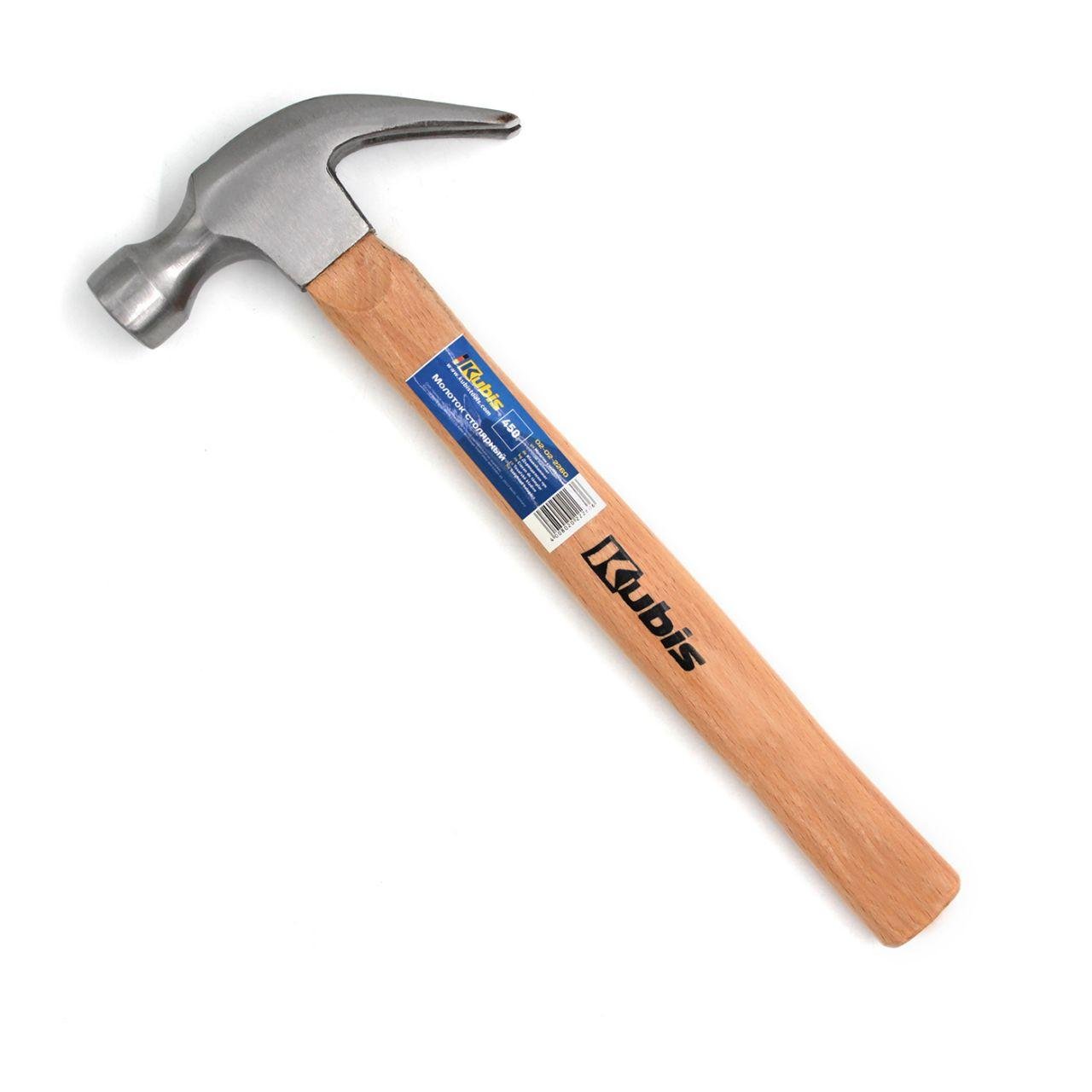 Молоток столярный Kubis деревянной ручкой 450 г (02-02-2260) Молоток столярный Kubis деревянной ручкой 450 г (02-02-2260)