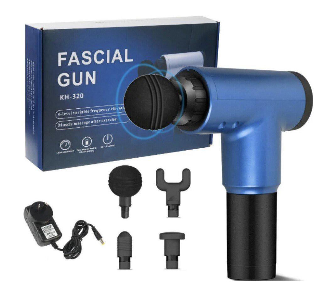 Массажер Fascial Gun KH-320 ручной ударный 4 насадки - фото 6 Массажер Fascial Gun KH-320 ручной ударный 4 насадки - фото 6