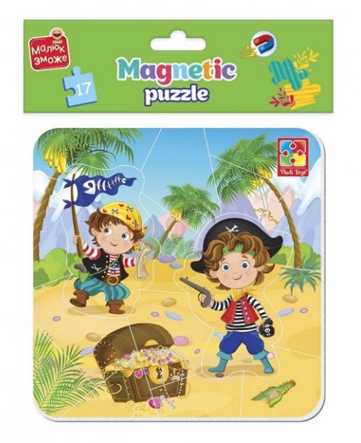 Пазли магнітні м'які Vladi Toys Малюк зможе пірати (MTT-170819)