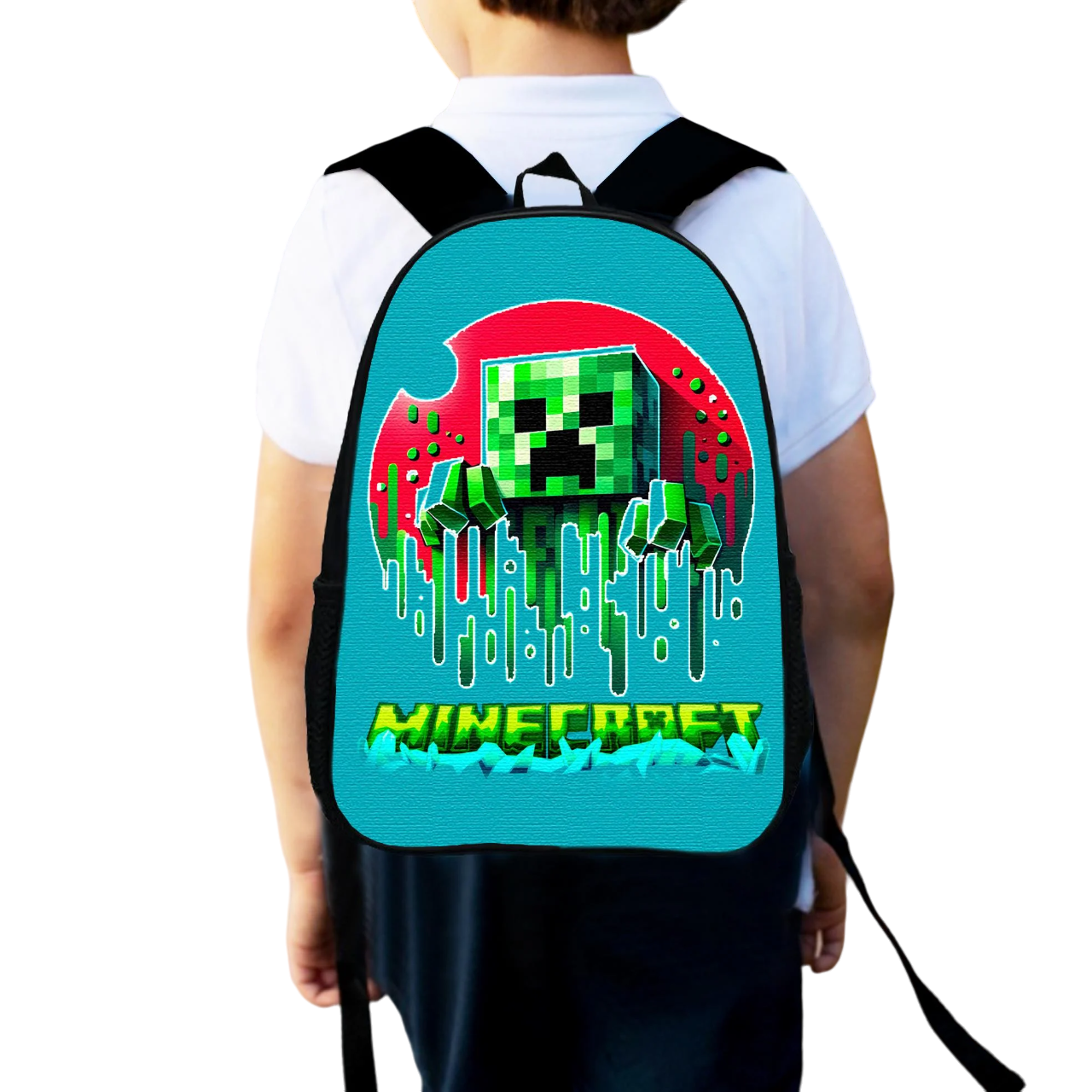 Школьный детский рюкзак для мальчика Minecraft городской 34х27 см (0103) Школьный детский рюкзак для мальчика Minecraft городской 34х27 см (0103)