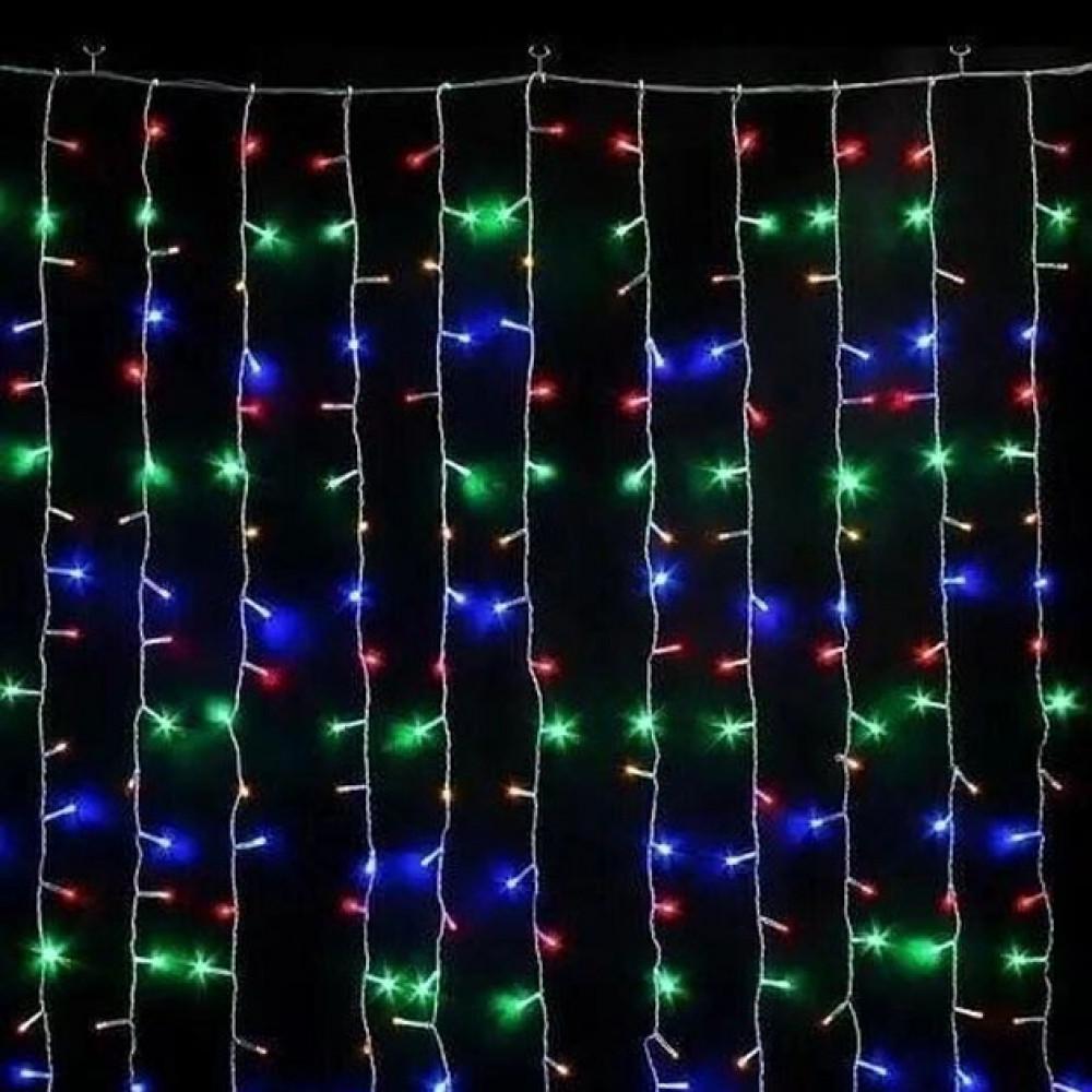 Гирлянда-занавес 360 LED 3x3 м 220 В Разноцветный (RGB) - фото 3 Гирлянда-занавес 360 LED 3x3 м 220 В Разноцветный (RGB) - фото 3