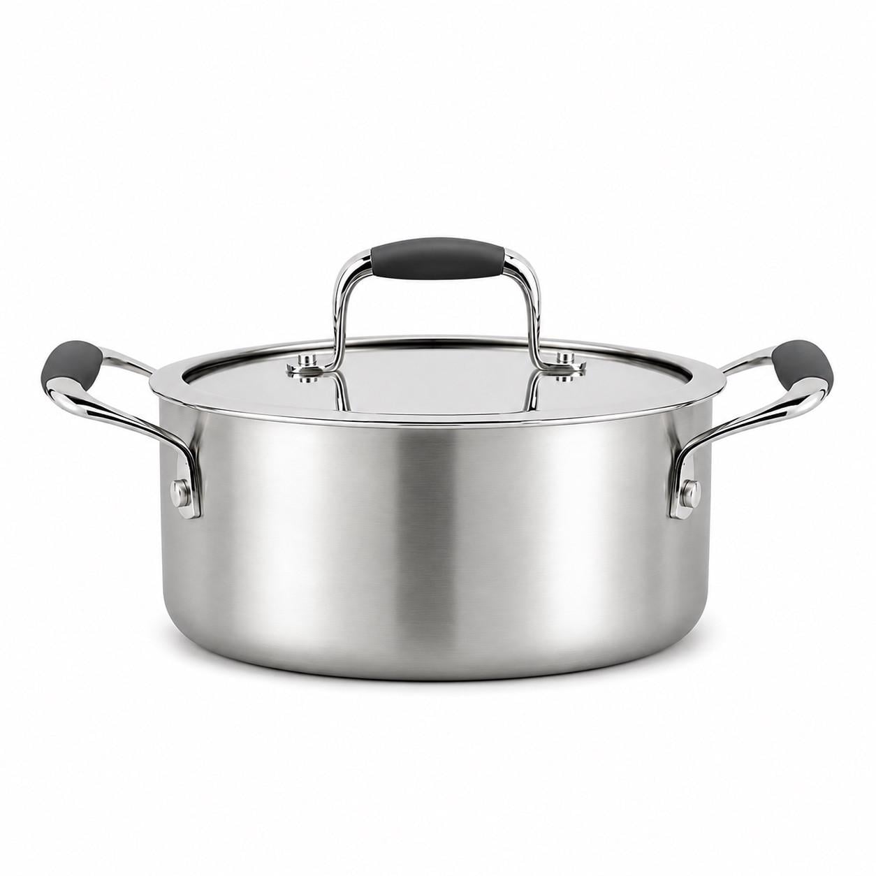 Кастрюля BRAVIRA Tri-Ply 2.9 л нержавеющая сталь (BR8103-18)