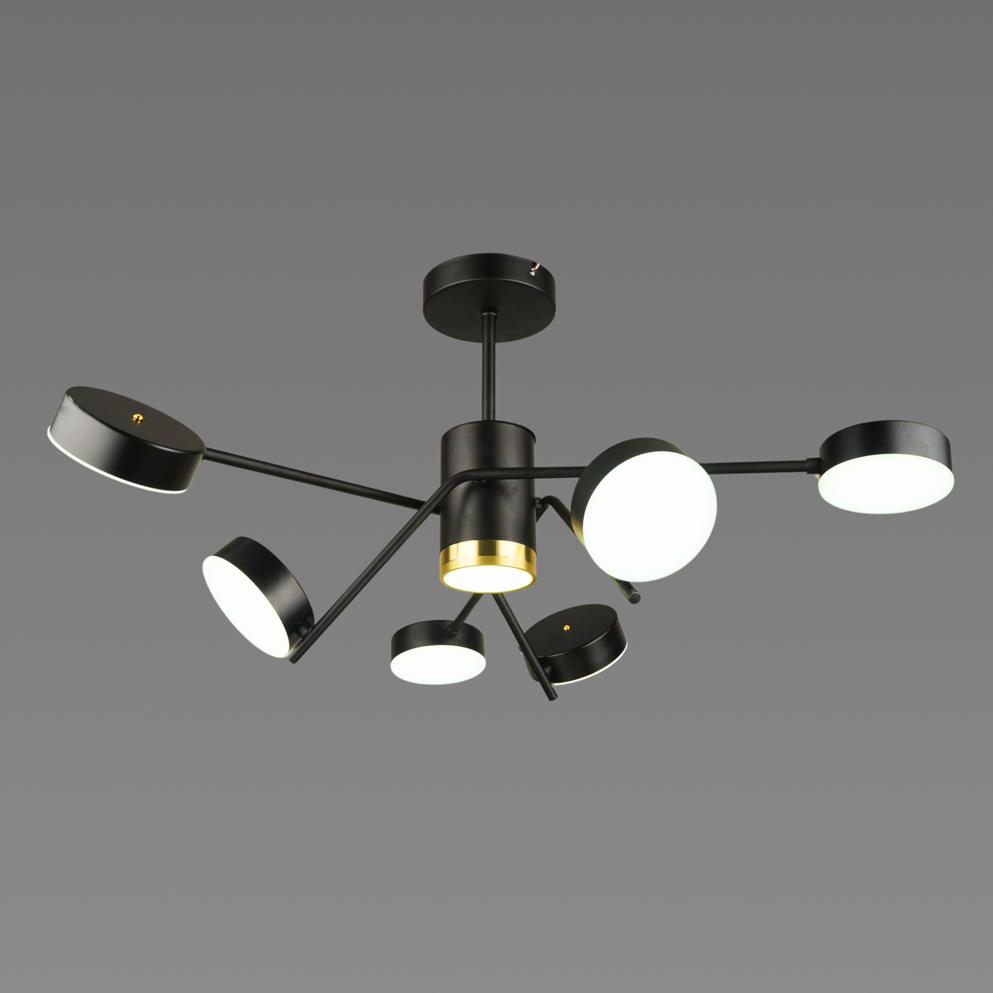 Люстра світлодіодна акрилова Sirius B N4182/6 BK 84W