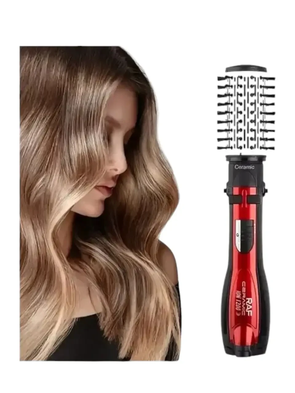 Фен-щітка для сушіння та укладання волосся RAF R.416 1200 Вт 5в1 з насадками (9767) - фото 6 Фен-щітка для сушіння та укладання волосся RAF R.416 1200 Вт 5в1 з насадками (9767) - фото 6