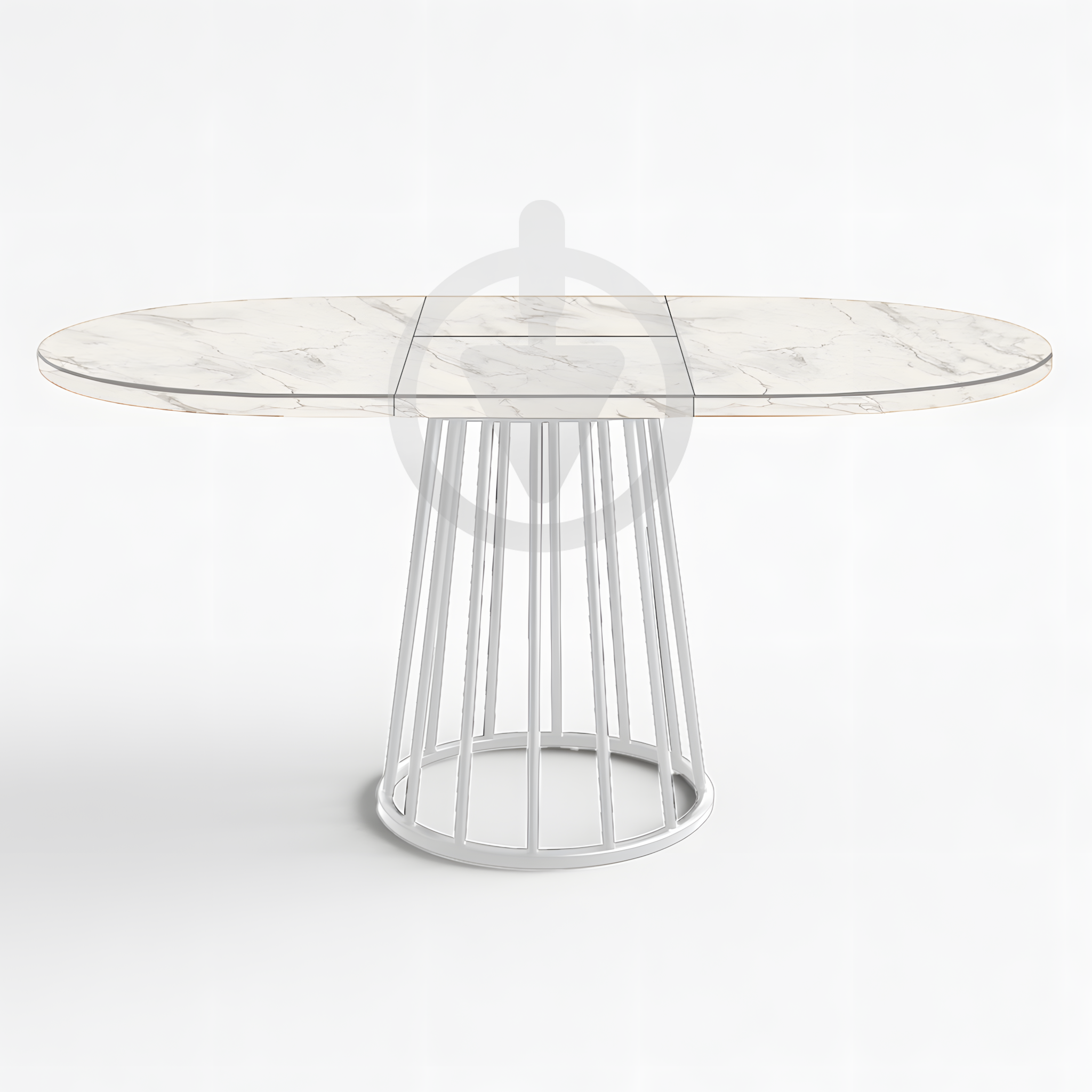 Стол кухонный раскладной MebliRoMax RoMax Elegant Slide 90x75 см/130x75см Loft Мрамор Кристалл/Белый (elegant-90x75-mramor_white) - фото 2 Стол кухонный раскладной MebliRoMax RoMax Elegant Slide 90x75 см/130x75см Loft Мрамор Кристалл/Белый (elegant-90x75-mramor_white) - фото 2