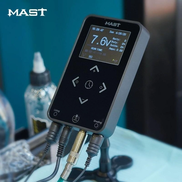 Блок питания для тату машинок Mast Touch Power P1118-1 Черный (5068) - фото 2