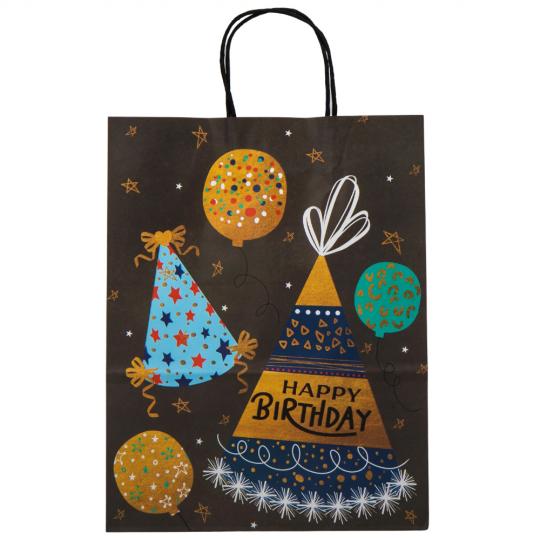 Подарочный пакет Elisey Happy Birthday 25,5х33 см 4 шт. Разноцветный 1 (9078-004)