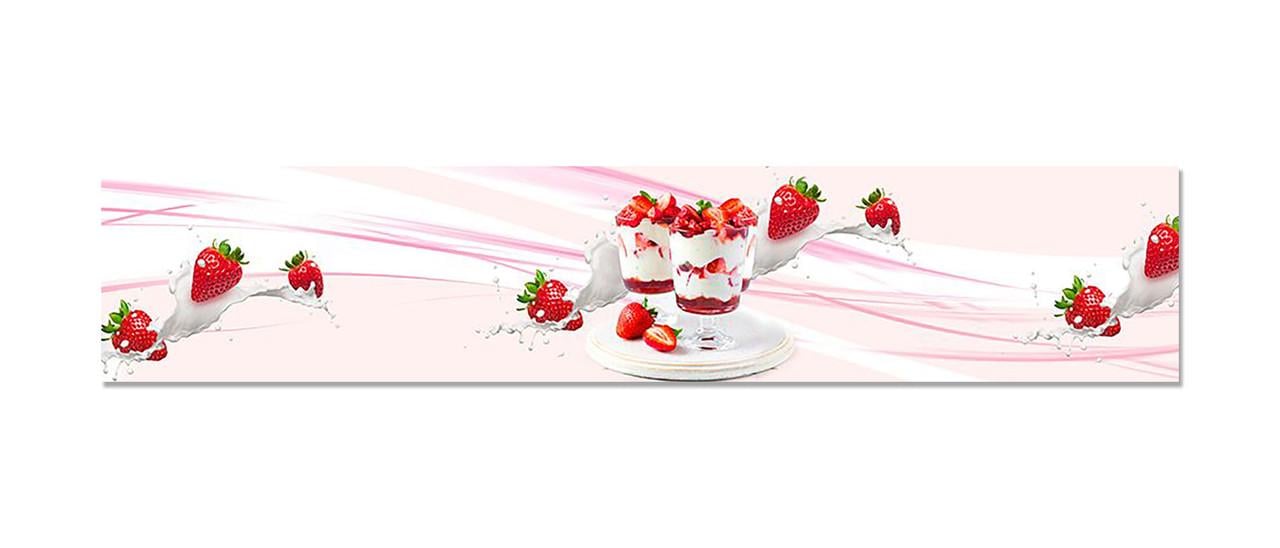 Наклейка виниловая на кухню Zatarga Клубничный десерт 600х3000 мм (1271805719)