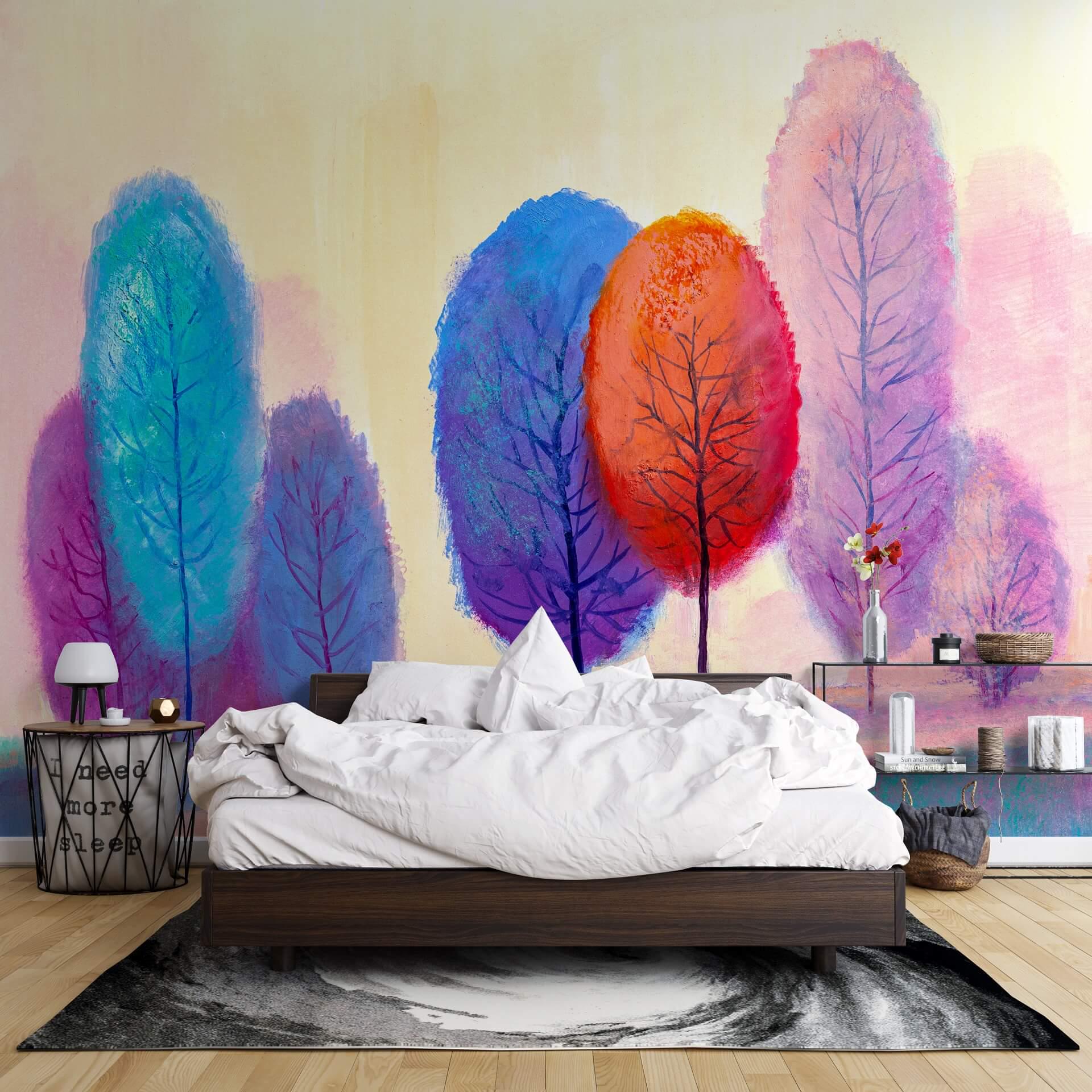 Фотошпалери флізелінові Styleo Print-walls 3D Яскраві дерева 0232 350х270 см (Pw-0232/3)