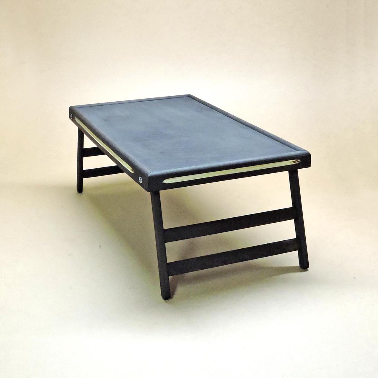 Столик-піднос для сніданку з дерева Техас Графітовий (СТП-000542) - фото 7 Столик-піднос для сніданку з дерева Техас Графітовий (СТП-000542) - фото 7