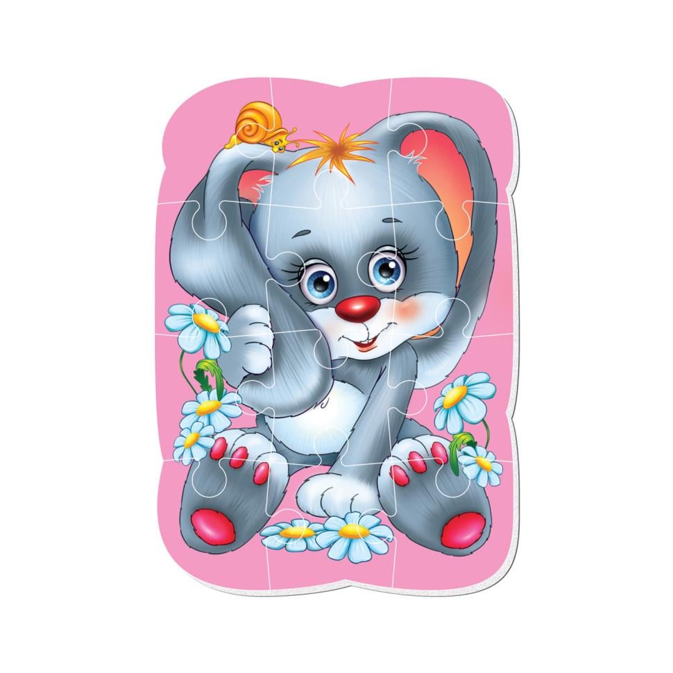 Пазлы магнитные Малыш сможет Зайка Vladi toys VT3301-03 А5 Укр (2990379732)