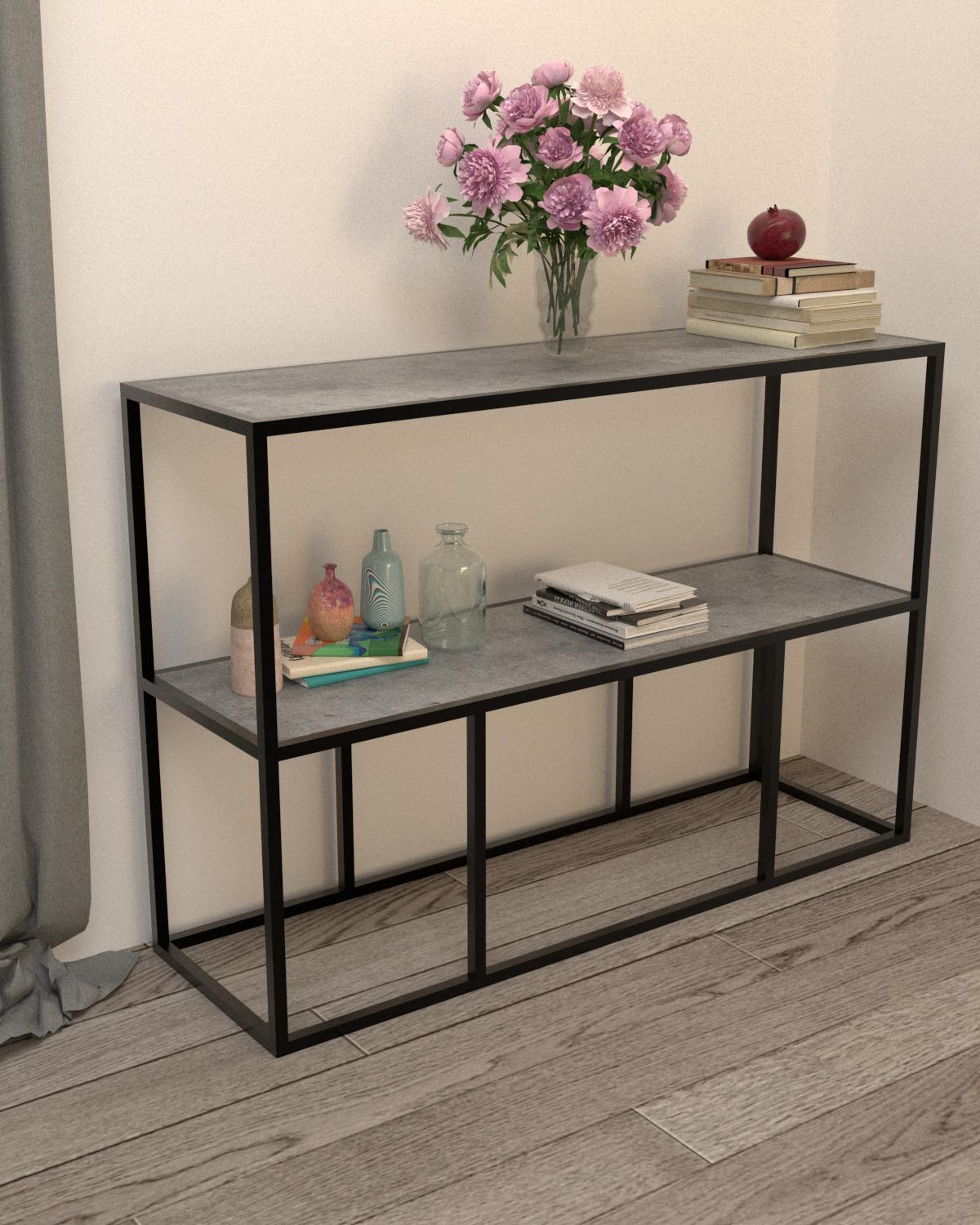 Консоль EcoLoft Астория DSP-1362-10 в стиле лофт Бетон Миллениум (32145370)