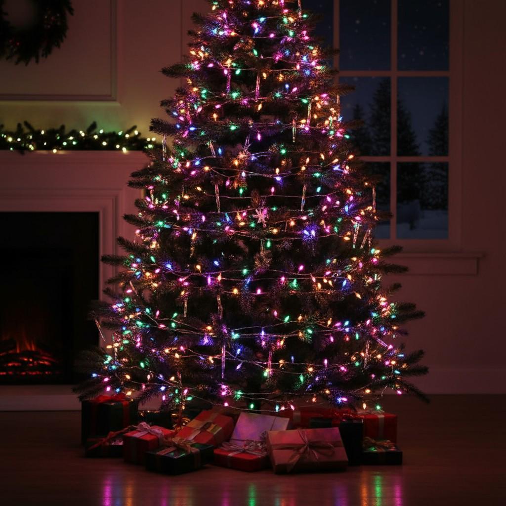 Гирлянда-нить Роса сетевая с пультом на медном проводе 200 м 2000LED Белый/Разноцветный (2000L200MWML) - фото 8 Гирлянда-нить Роса сетевая с пультом на медном проводе 200 м 2000LED Белый/Разноцветный (2000L200MWML) - фото 8