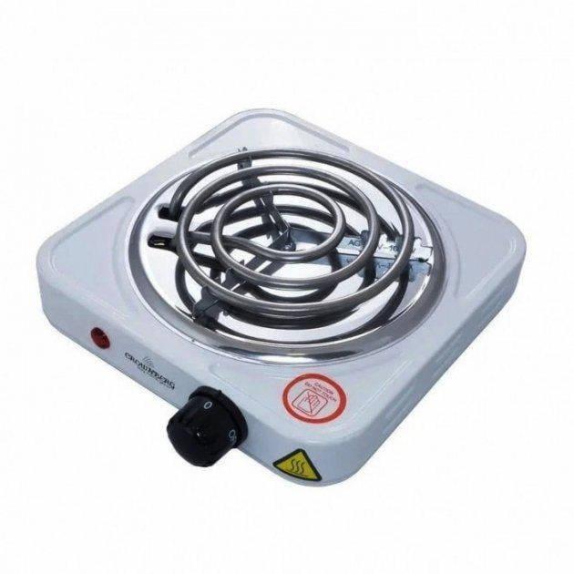 Плита настольная однокомфорочная спиральная 1000 Вт Crownberg CB-3740 экономичная (27387440)