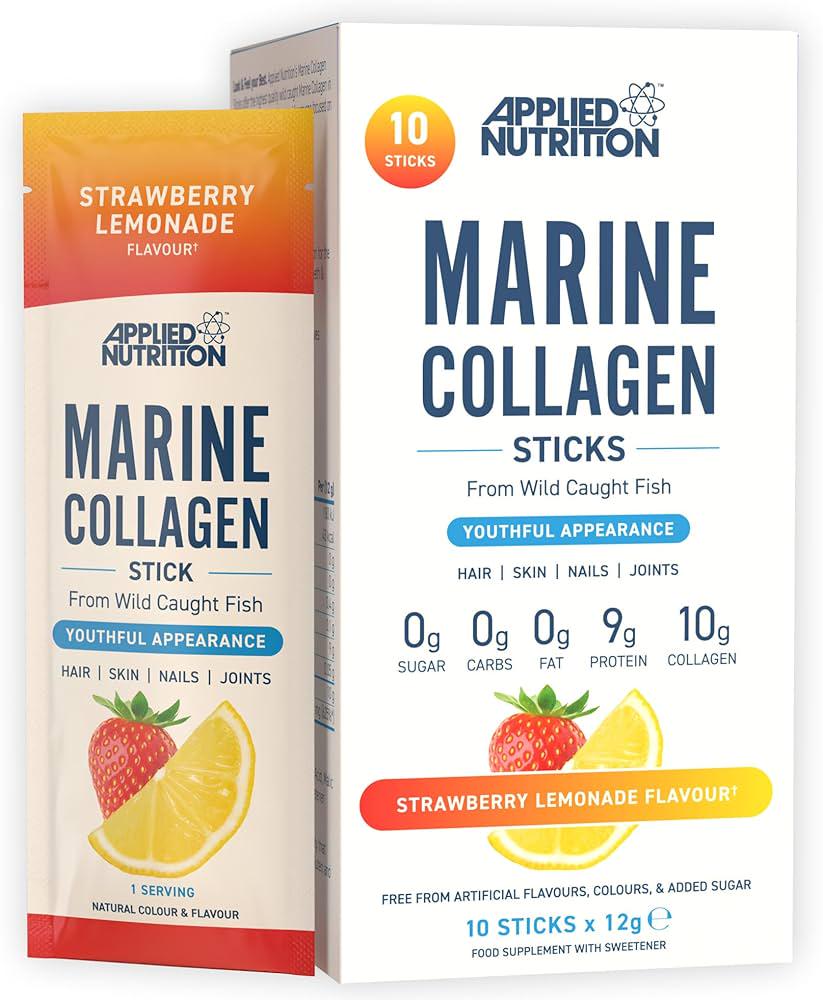 Морской коллаген Applied Nutrition Marine Collagen Stick Pack 10х12 г Strawberry Морской коллаген Applied Nutrition Marine Collagen Stick Pack 10х12 г Strawberry