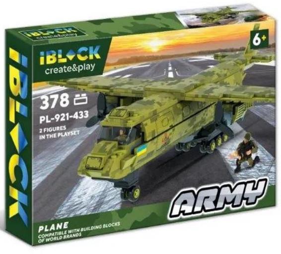 Конструктор Iblock Армія Військовий літак 378 дет. (28443333)