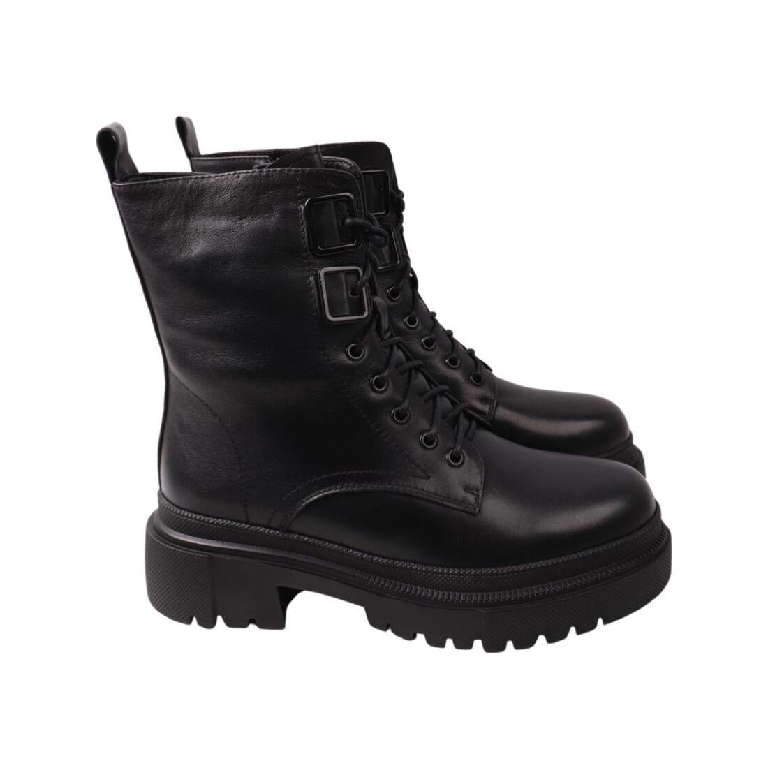 Ботинки женские Melanda из кожи р. 37 Черный (9-22ZHC)