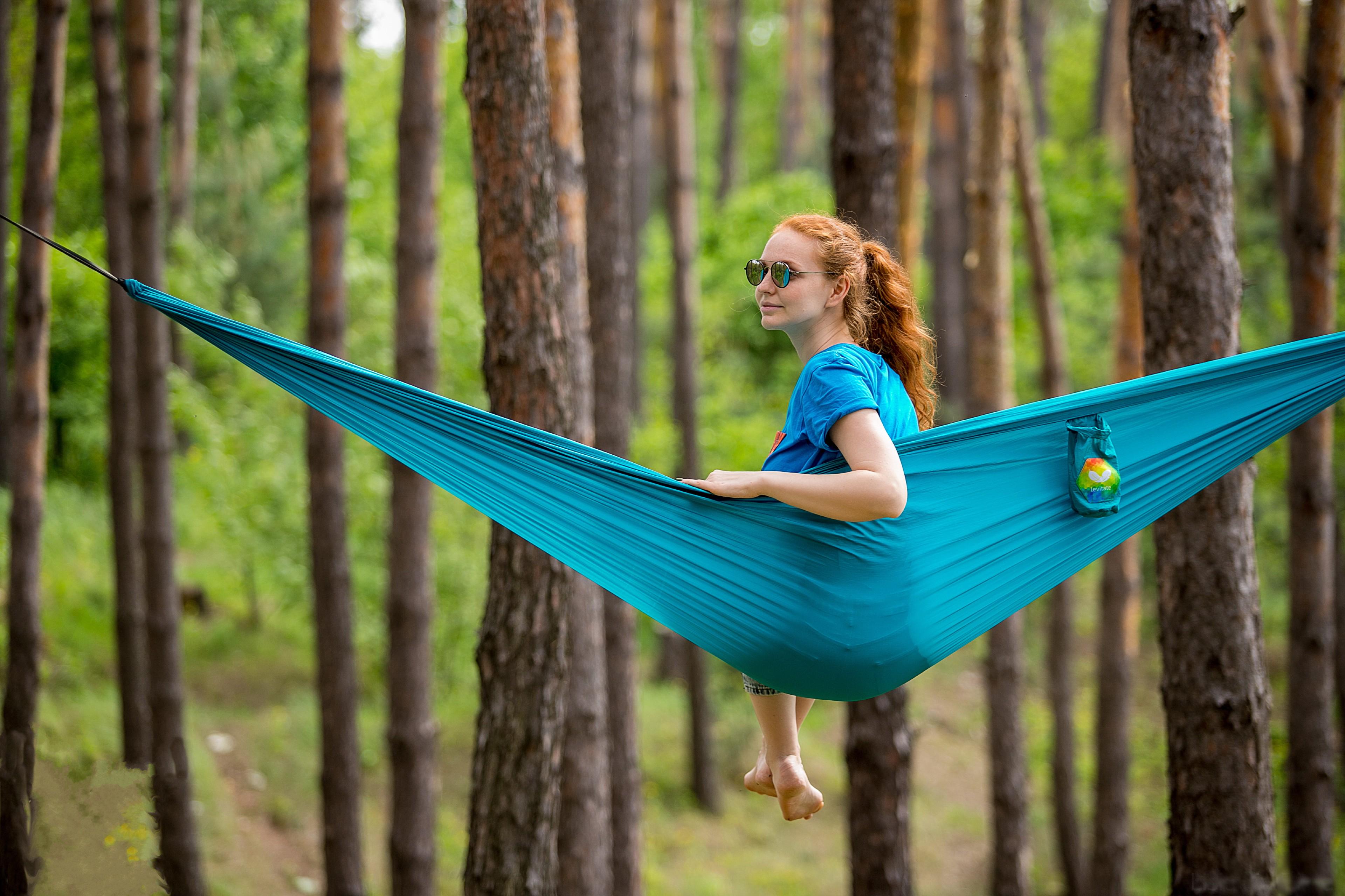 Гамак подвесной двухместный/туристический Air с чехлом и креплениями 300х140 на 200 кг Темно-синий - фото 2 Гамак подвесной двухместный/туристический Air с чехлом и креплениями 300х140 на 200 кг Темно-синий - фото 2