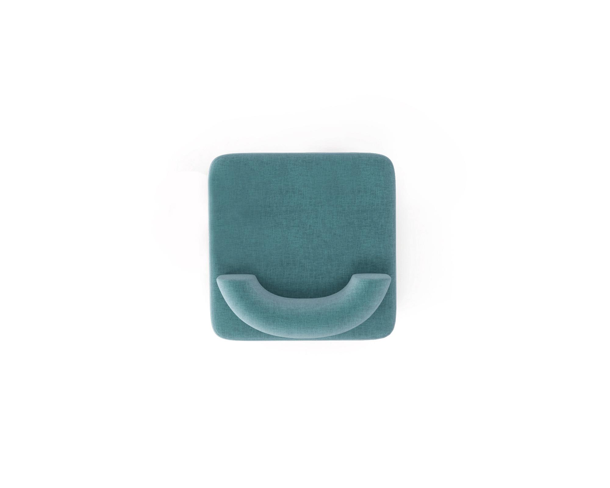 Кресло модульное Plump со встроенной розеткой и зарядкой USB 80x80x65 см Бирюзовый (0013) - фото 4 Кресло модульное Plump со встроенной розеткой и зарядкой USB 80x80x65 см Бирюзовый (0013) - фото 4